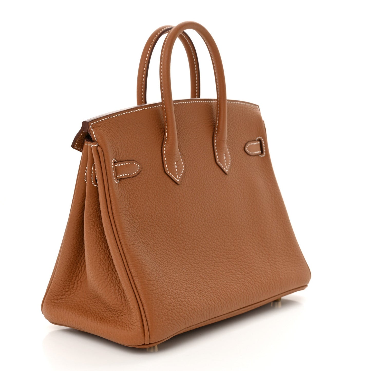 Hermes Togo Birkin Handbag Gold Travel Bag 25 Gold 1734258