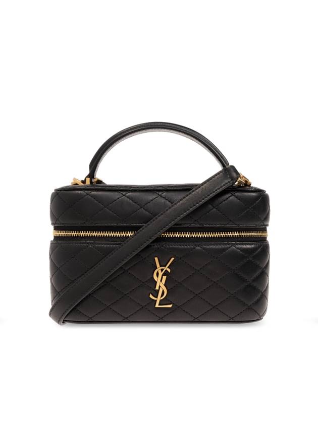 YSL Saint Laurent Saint Laurent Trending Gabi Vanity Lambskin Tote Black Mini Tote Bag