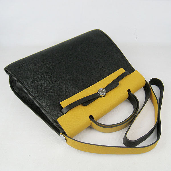 Hermes Luxury Herbag Ladies Yellow Travel Bag