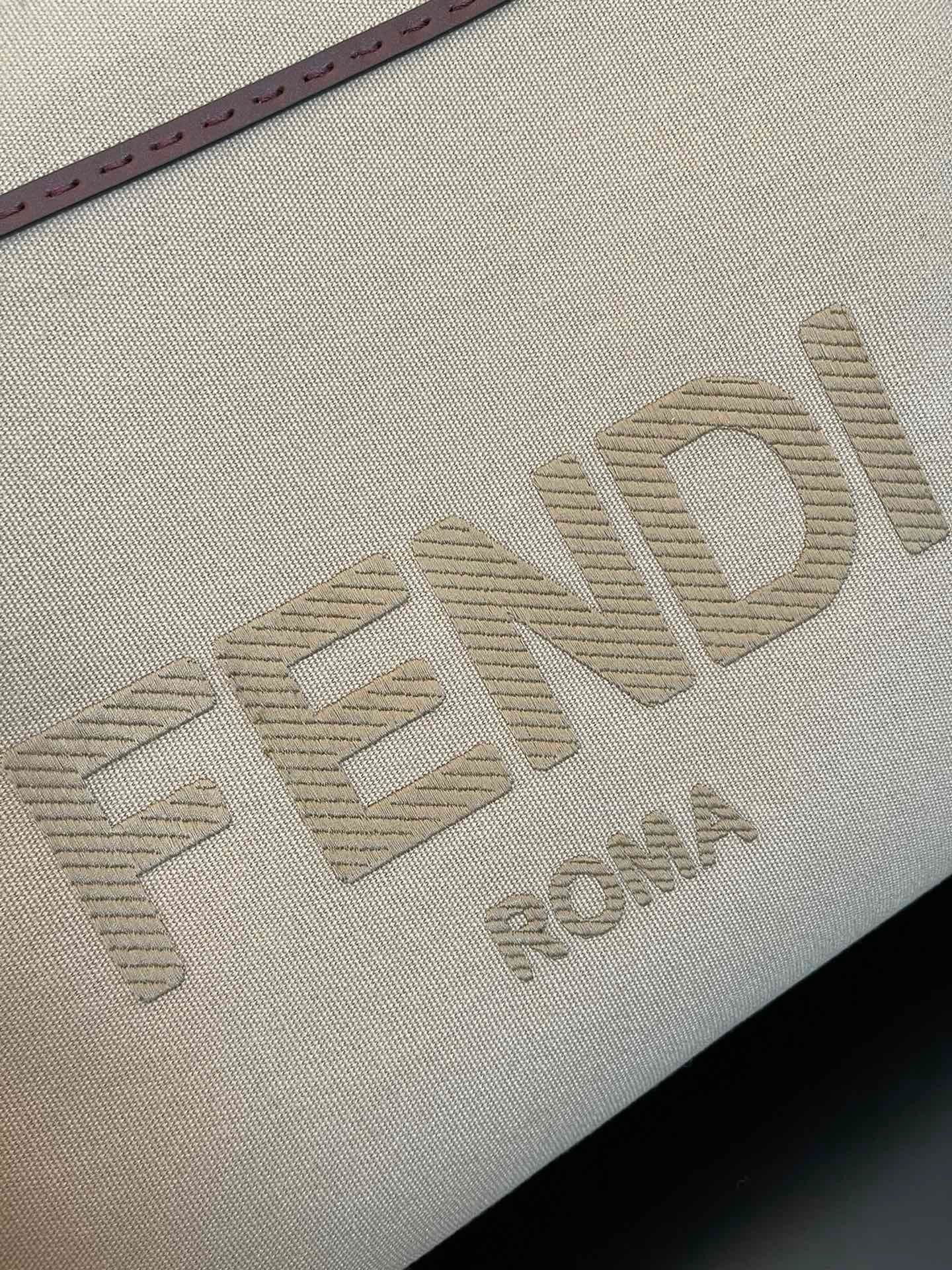 Fendi Top QualityTop Quality Sunshine , Beige Large FF Shoulder Bag