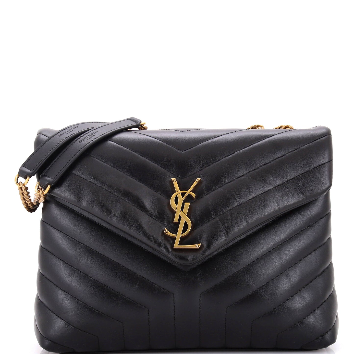YSL Saint Laurent Luxury Trending Loulou Shoulder Bag Chevron Leather Matelasse Medium Leather Medium 2
