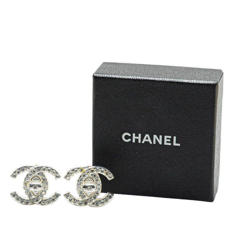 Chanel Metal Coco Mark Turnlock Earrings 96A