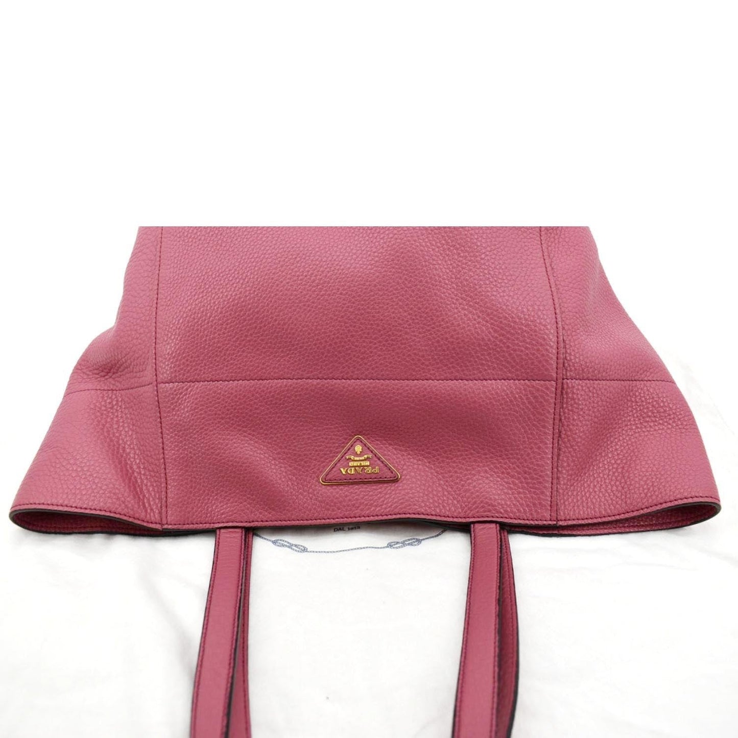 Prada Daino Shopper Tote Bag Leather Vitello Pink