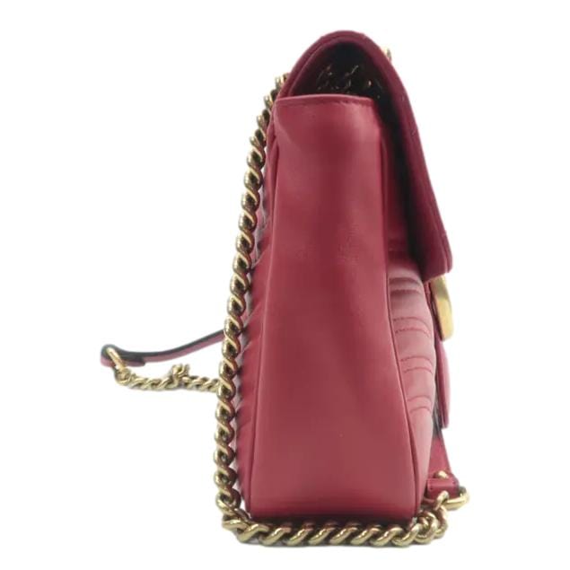 Gucci Marmont Shoulder Bag Matelasse Red