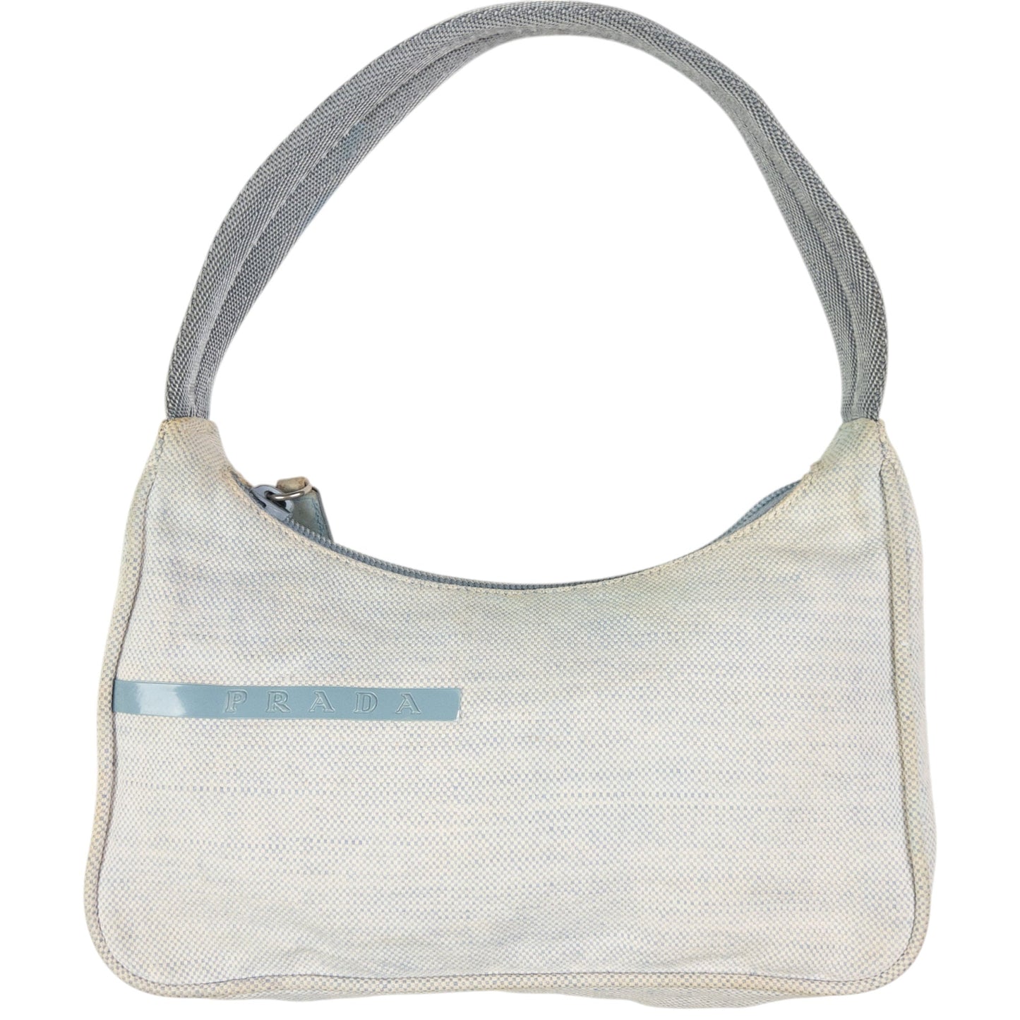 Prada Shoulder Bag Sport Baguette 5 Blue Mini