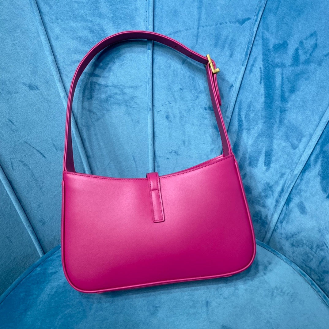 YSL Saint Laurent Le 5 Ã 7 Smooth Pink Shoulder Bag