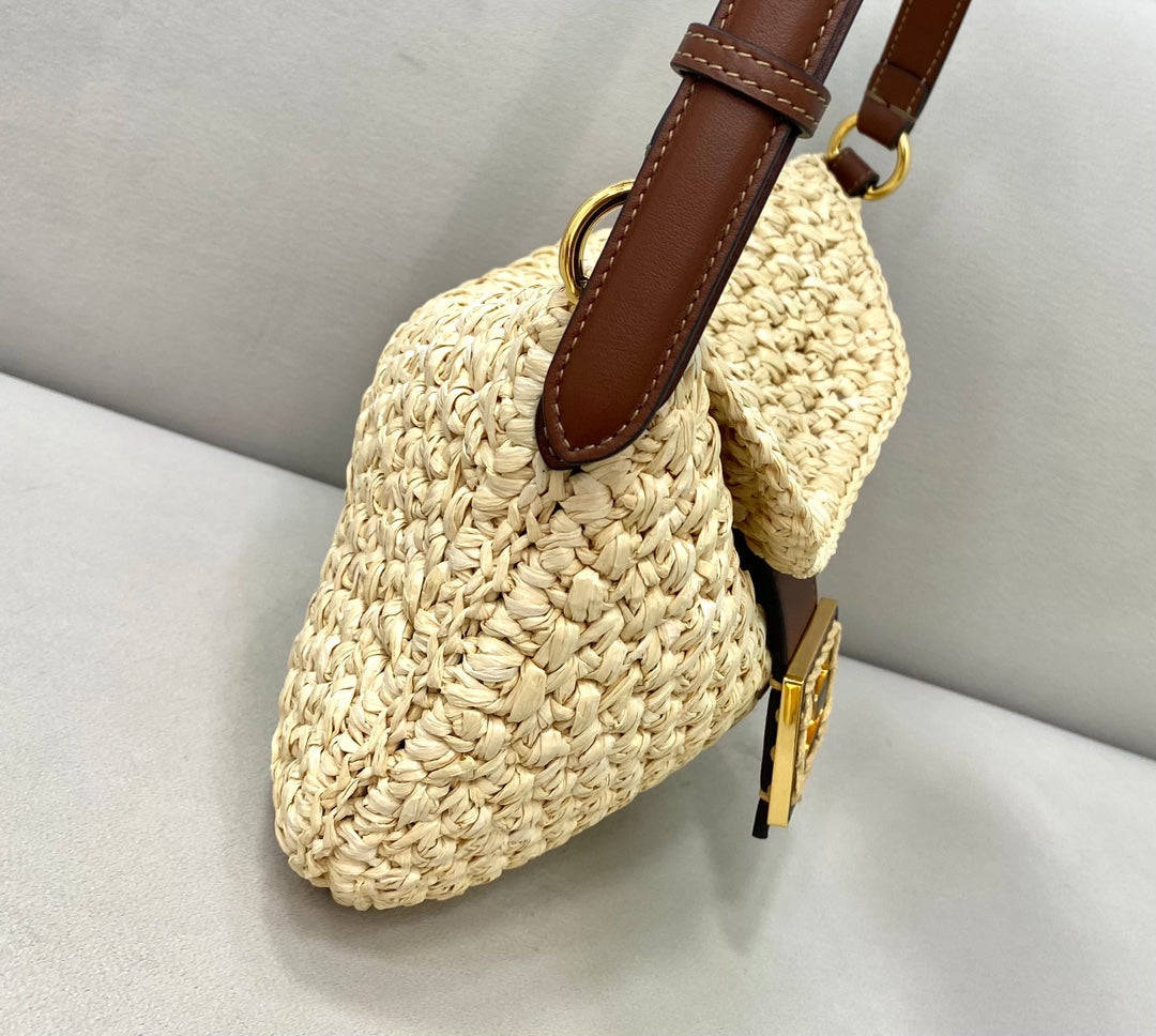 Fendi Top QualityTop Quality Croissant RafTop Small FF Shoulder Bag