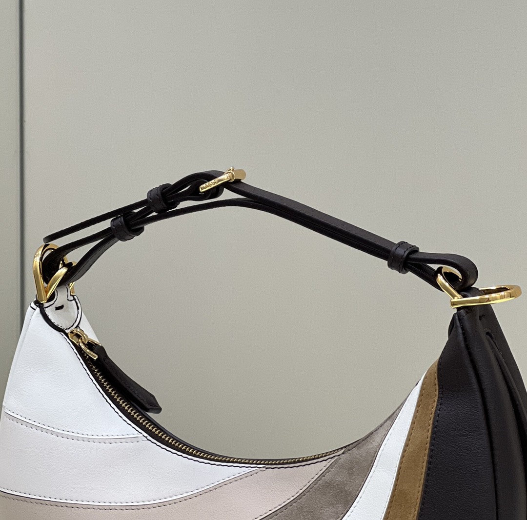Fi Figraphy And Inlay Bag For Woman Brown Beige Travel Bag