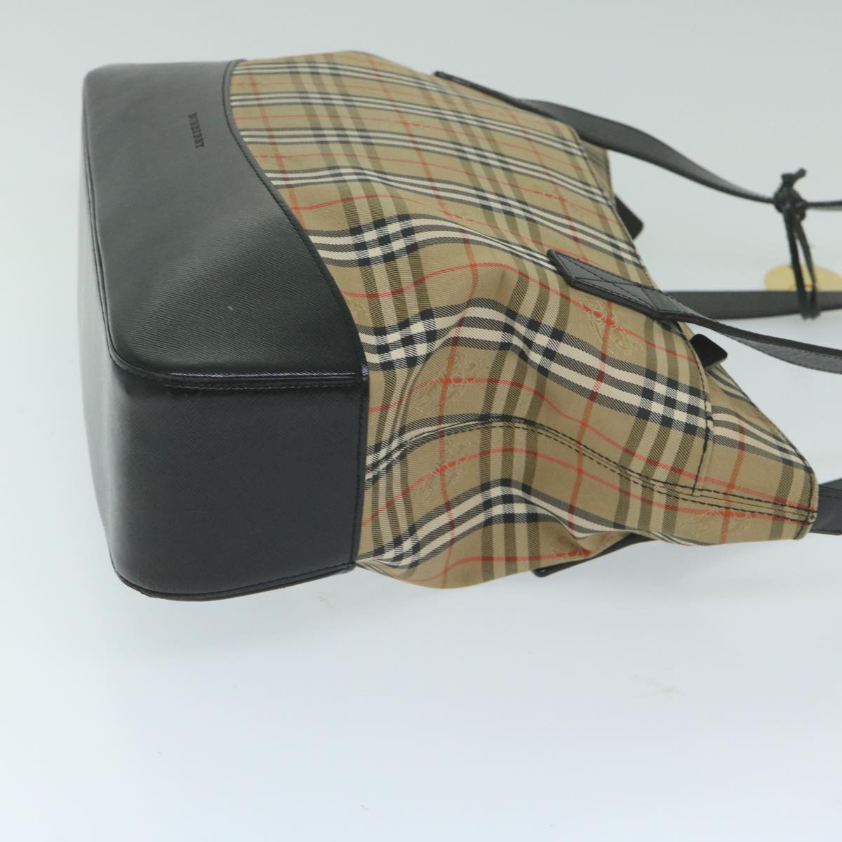 Burberry Luxury Nova Check Shoulder Bag Auth Ep2883 Canvas Beige