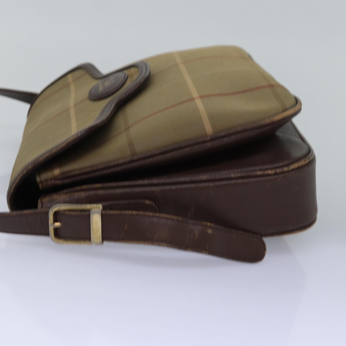 Burberry Luxury ss Nova Check Shoulder Bag Auth Ep4359 Canvas Brown Beige