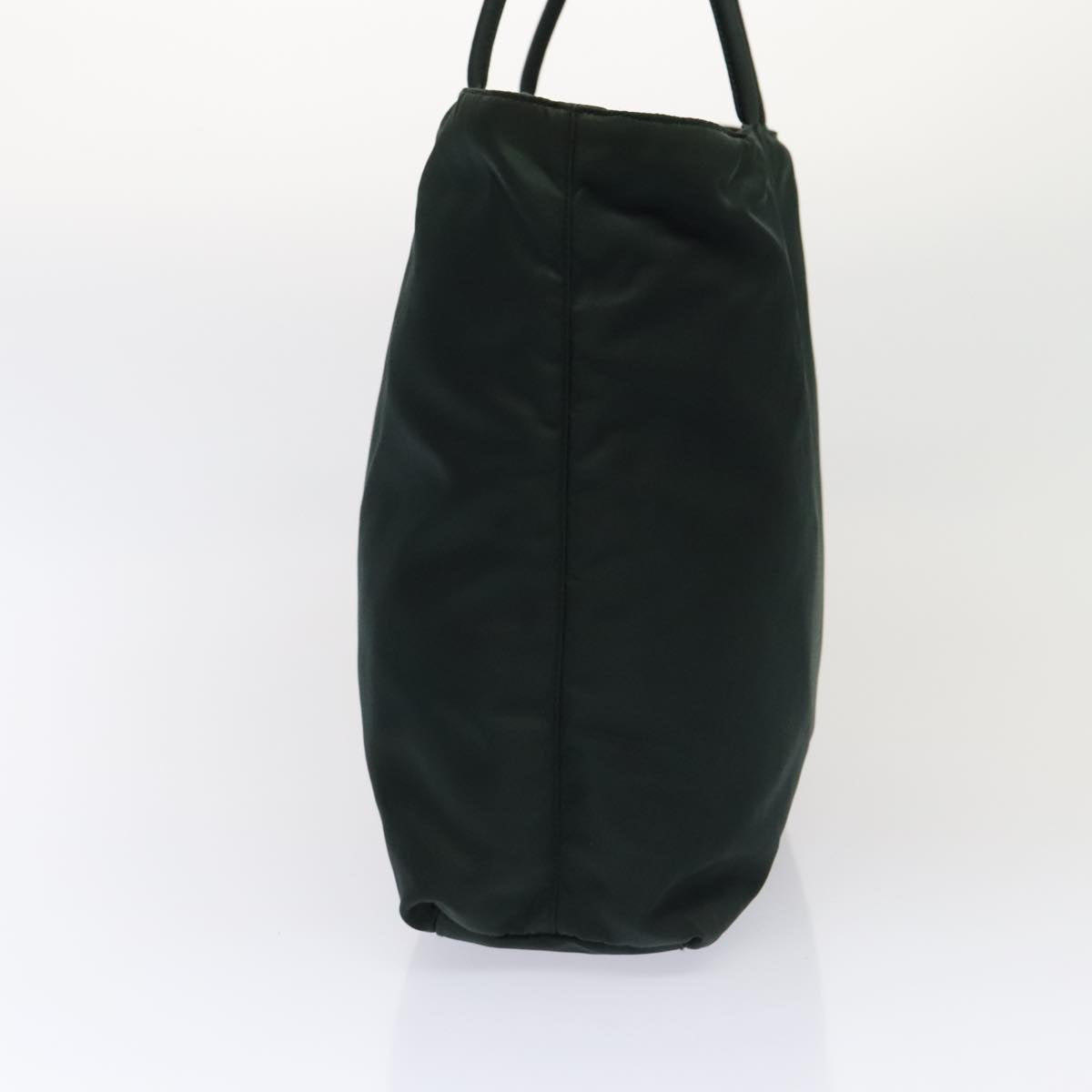 Prada Tote Bag Auth Nylon Green Silver Silver Auth Ep5524