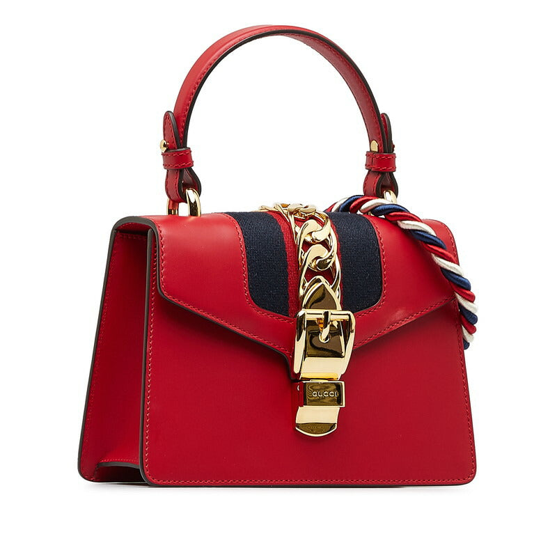 Gucci Sylvie 2Way Bag Leather Travel Bag Bag 1