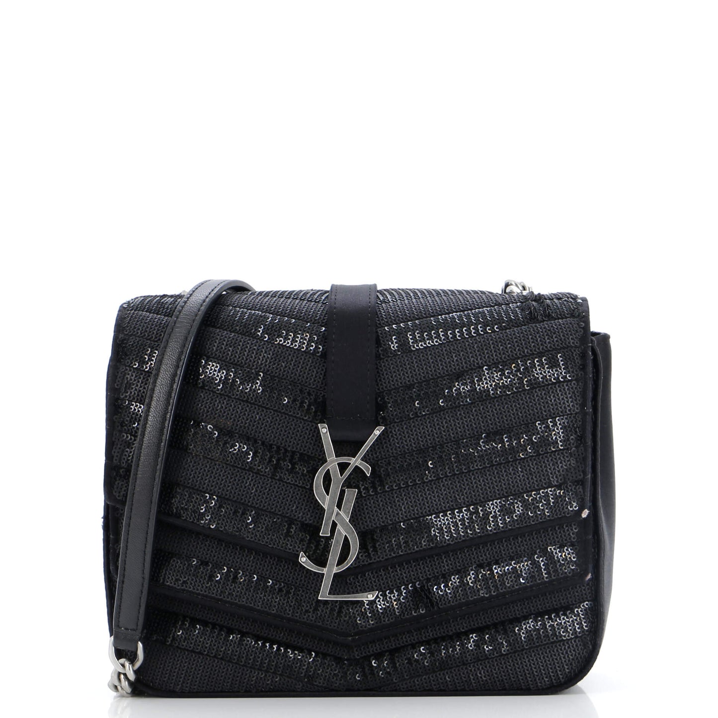 YSL Saint Laurent Saint Laurent Trending Sulpice Flap Bag Sequin Satin Matelasse Travel Bag