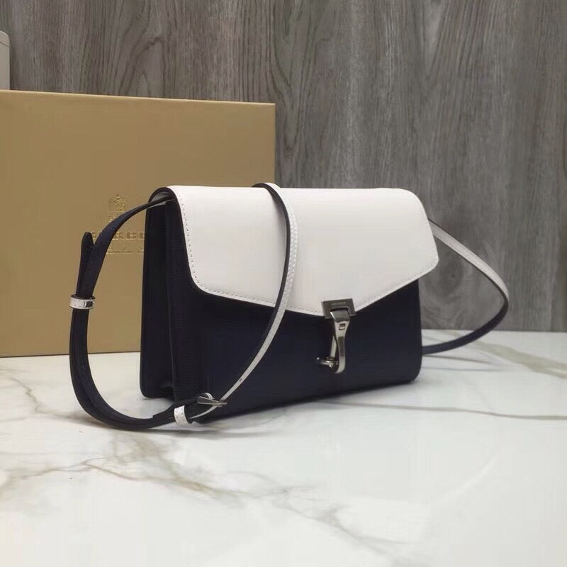 Top Quality Macken Colorblock Crossbody Bag For Black White