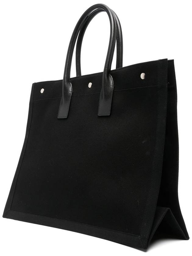 YSL Saint Laurent Luxury Trending Rive Gauche Lino Legend Tote Bag Black Large Vr 1070 7