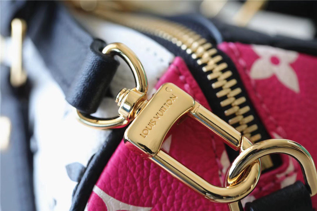 Top Quality Speedy Bandouliere Empreinte Pink For Monogram Black Crossbody Bag