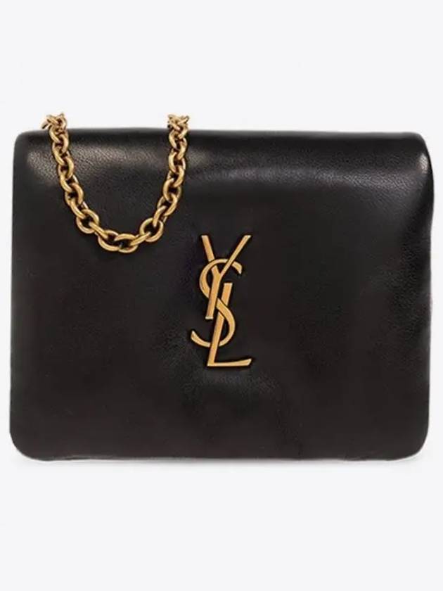 YSL Saint Laurent Saint Laurent Trending Calypso Card Wallet Clutch Black Chain Clutch Bag