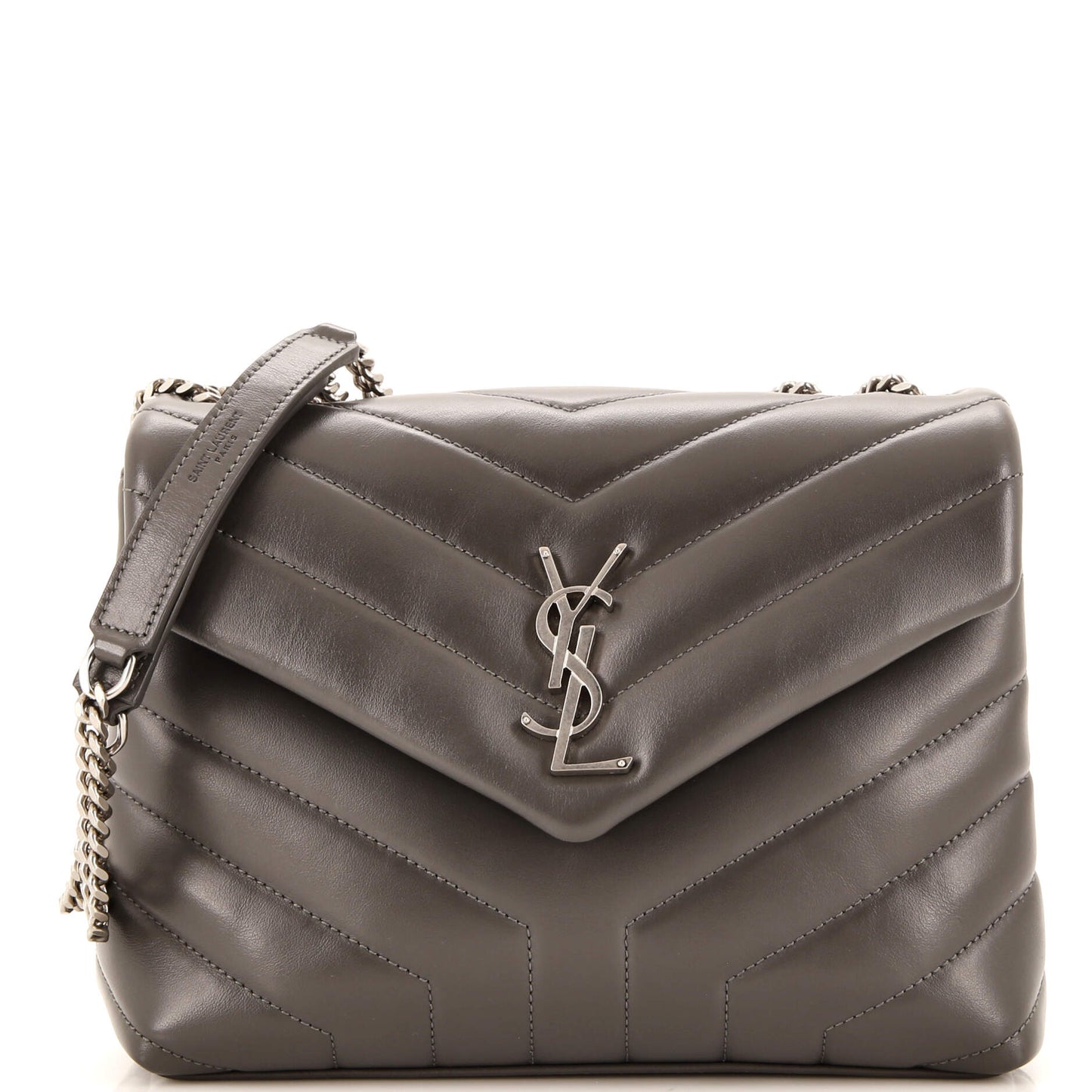 YSL Saint Laurent Luxury Trending Loulou Shoulder Bag Chevron Leather Matelasse Small Leather Small 4