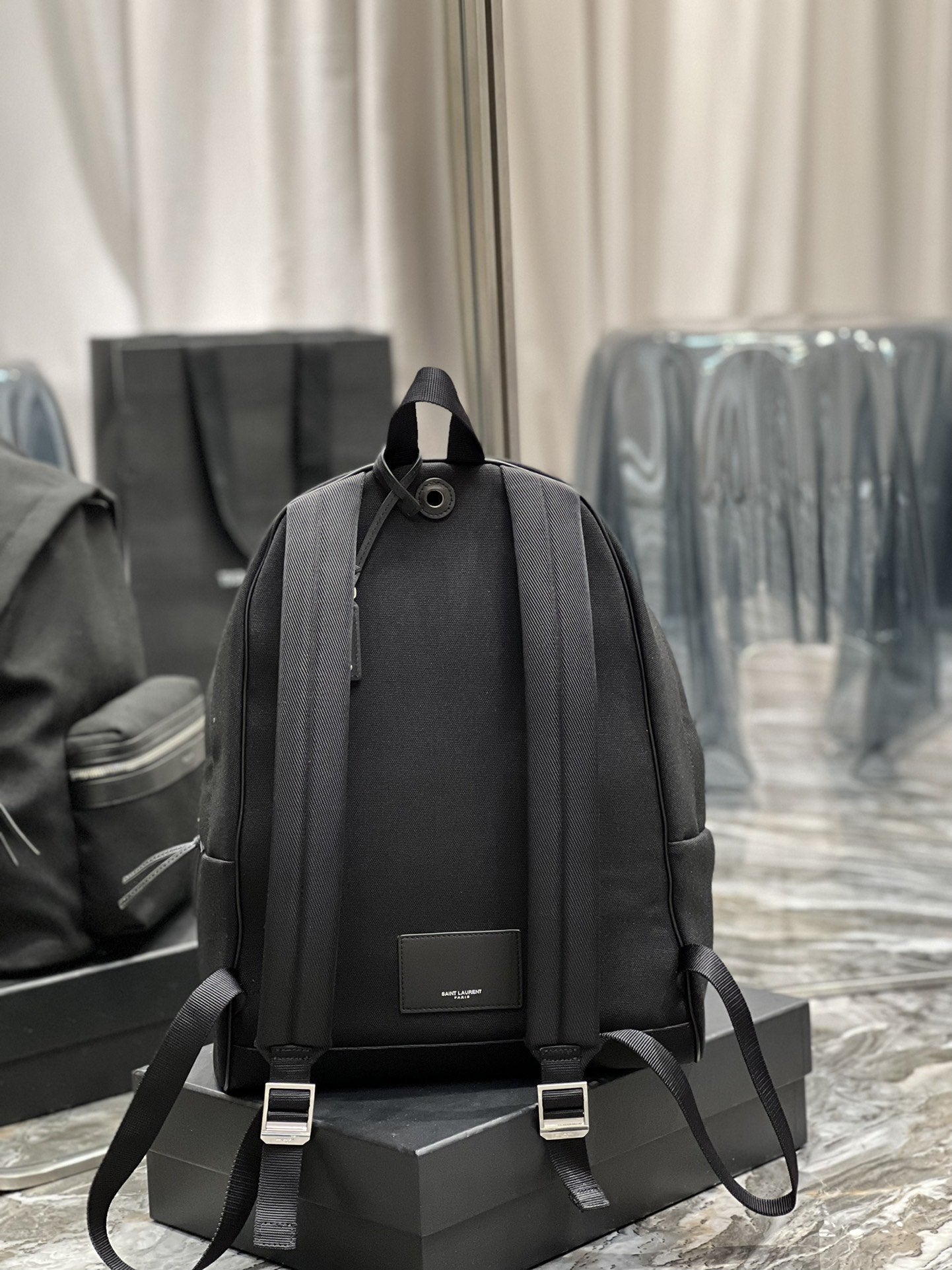 YSL Saint Laurent Backpack Black Ysl 7155