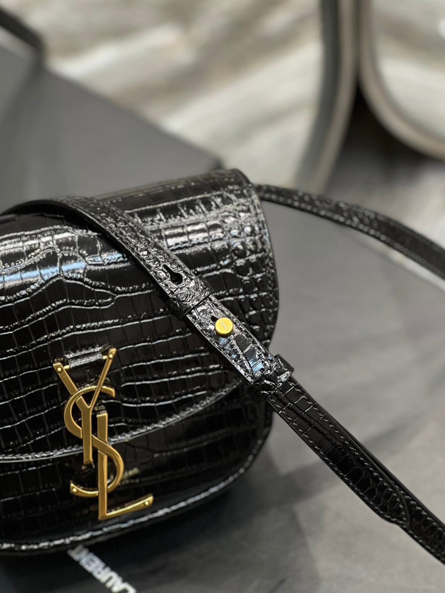 YSL Saint Laurent YSL Top Quality Kaia Satchel For Women Black Small Travel Bag 619740Dnd0W1000 6469