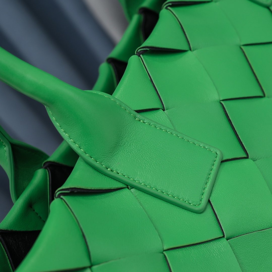 Top Quality Braided Maxi Cava Tote Bag Green