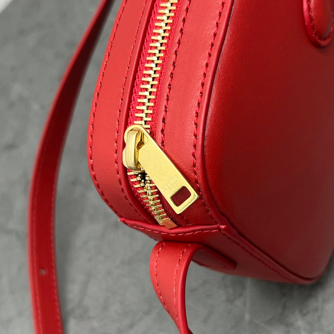 Top Quality Camera Shoulder Bag Cuir Triomphe Red 10In26Cm 5098