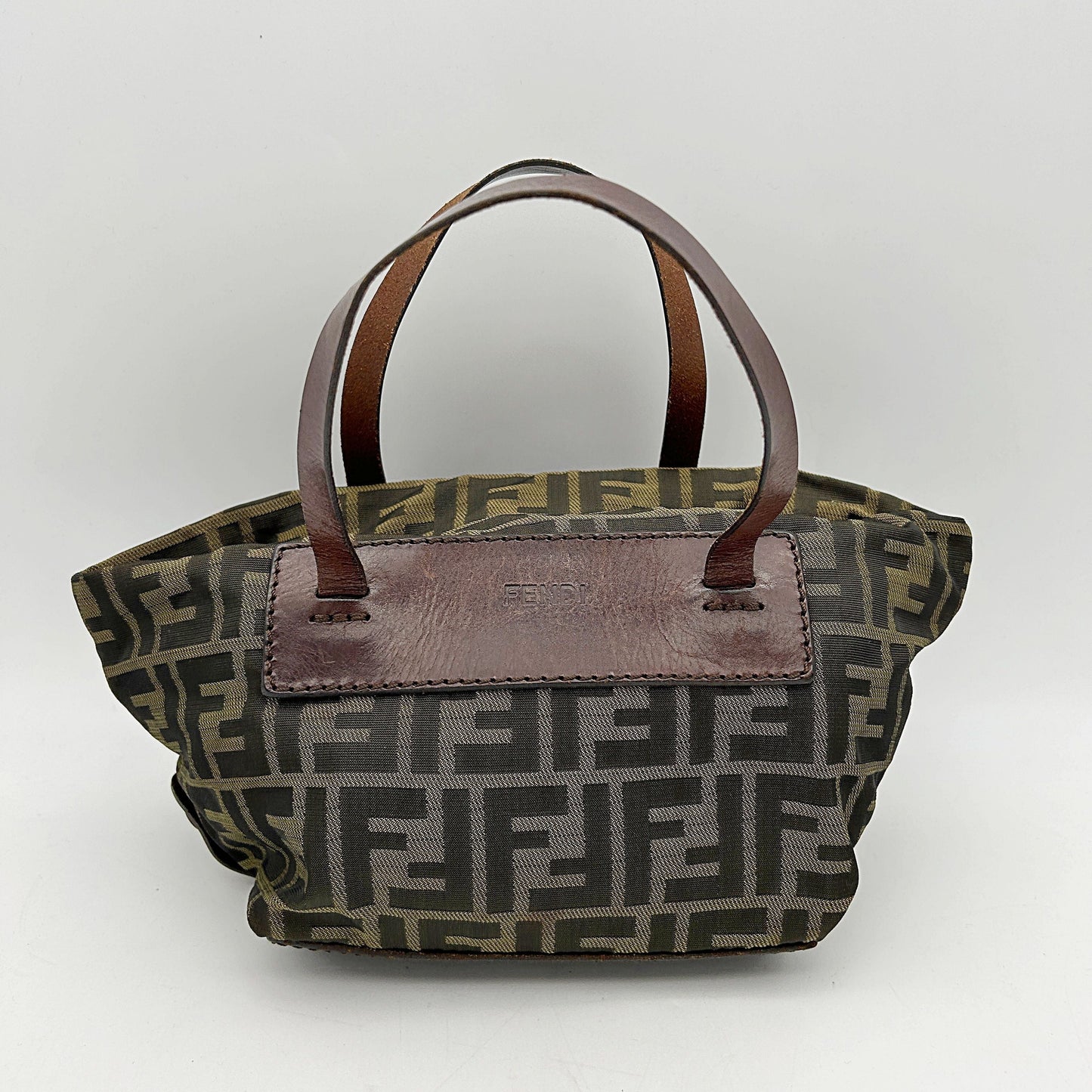 Fendi Handbag Zucca FF Bag - Handle Bags, s Brown Top Handle