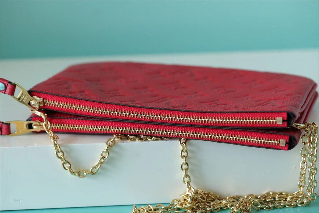 Top Quality Double Zip Pochette Empreinte For Monogram Red Crossbody Bag