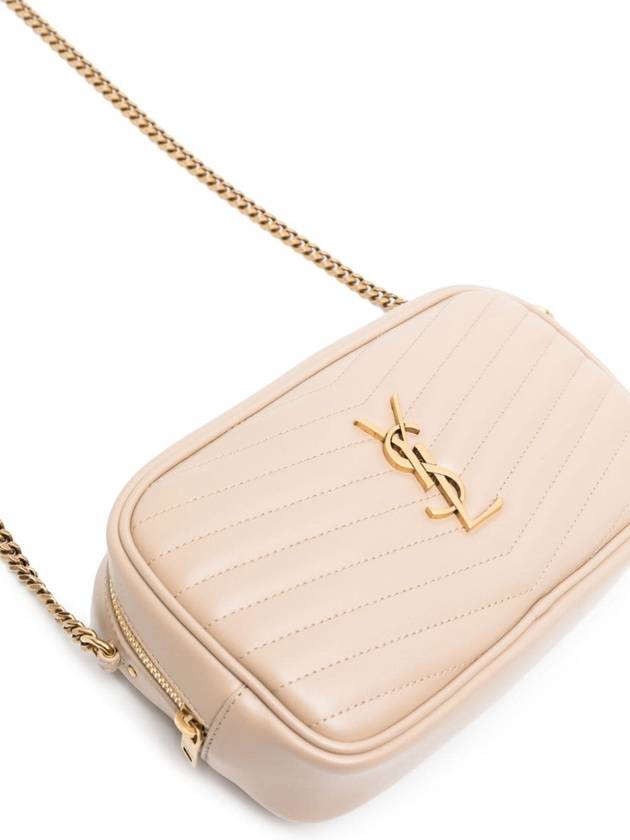 YSL Saint Laurent Luxury Trending Lou Cross Bag Leather Beige Small Travel Bag