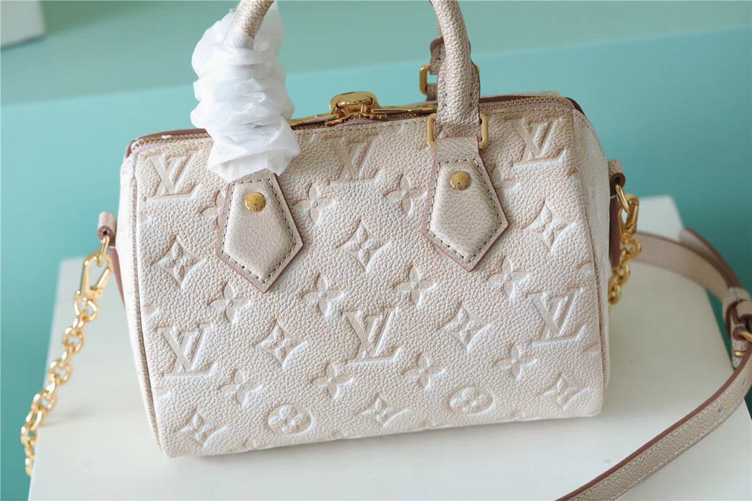 Top Quality Speedy Bandouliere Empreinte Pale For Monogram Beige Crossbody Bag