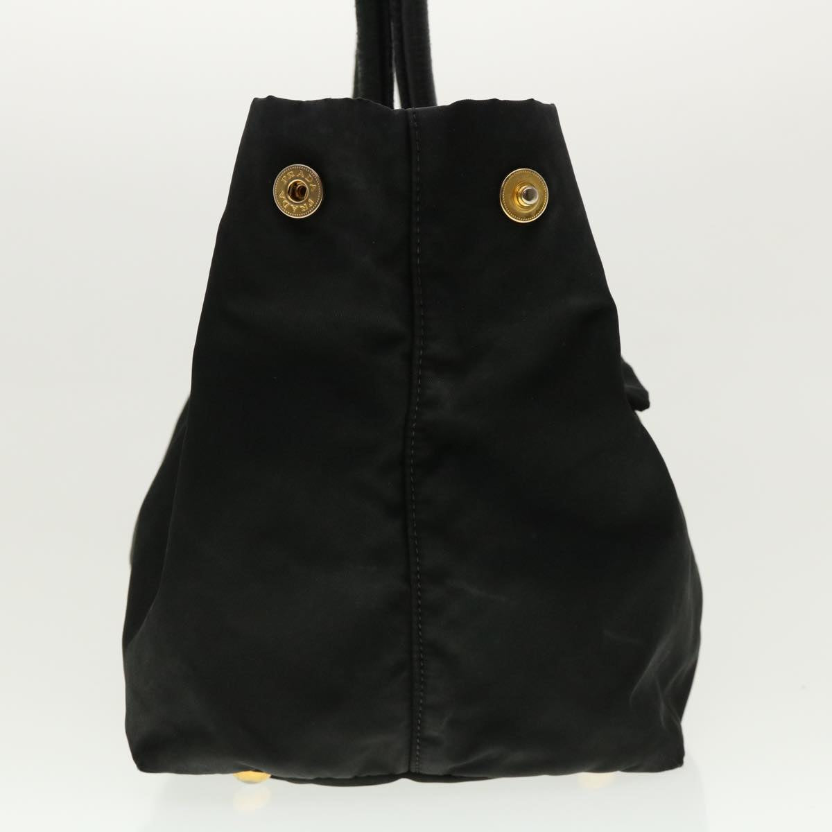 Prada Hand Bag Auth Nylon Black Travel Bag