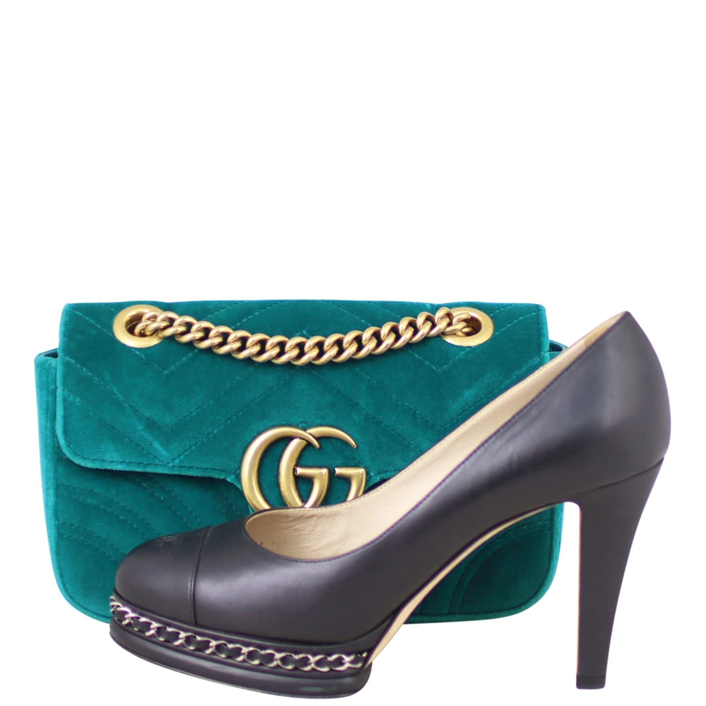 Gucci GG Marmont Velvet Mini Shoulder Bag
