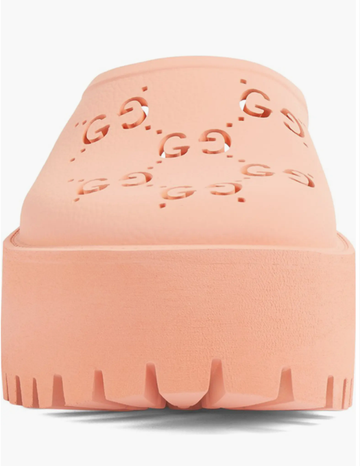 Gucci ELEA GG PLATFORM CLOGS Logo Travel Bag