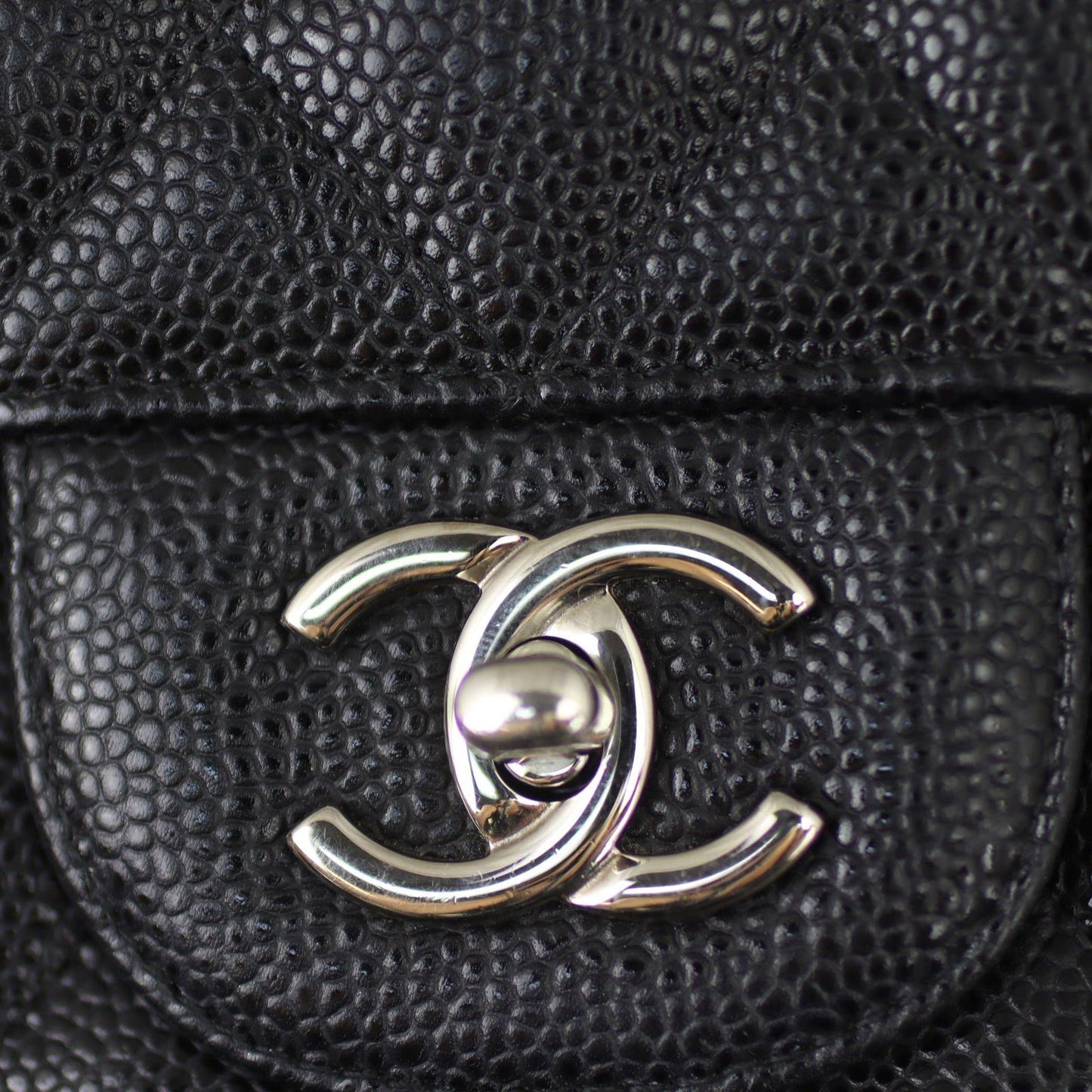 Chanel Classic Double Jumbo 15 Series Handbag Black Flap