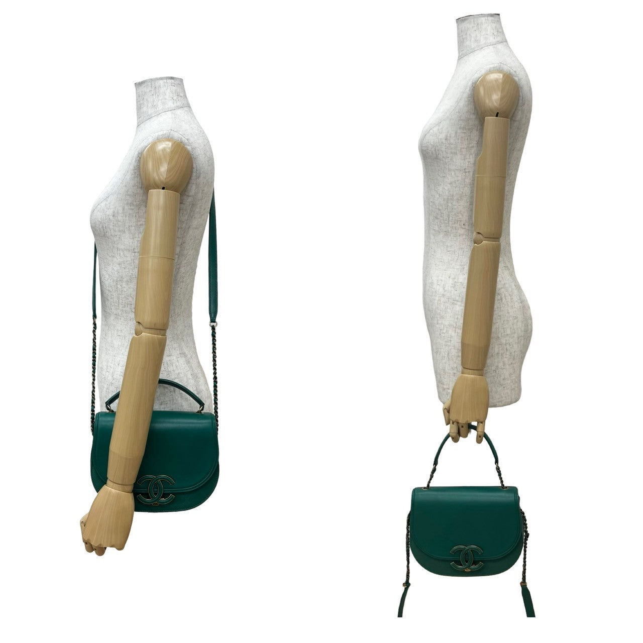 Chanel Coco Curve Calf Leather Shoulder Bag