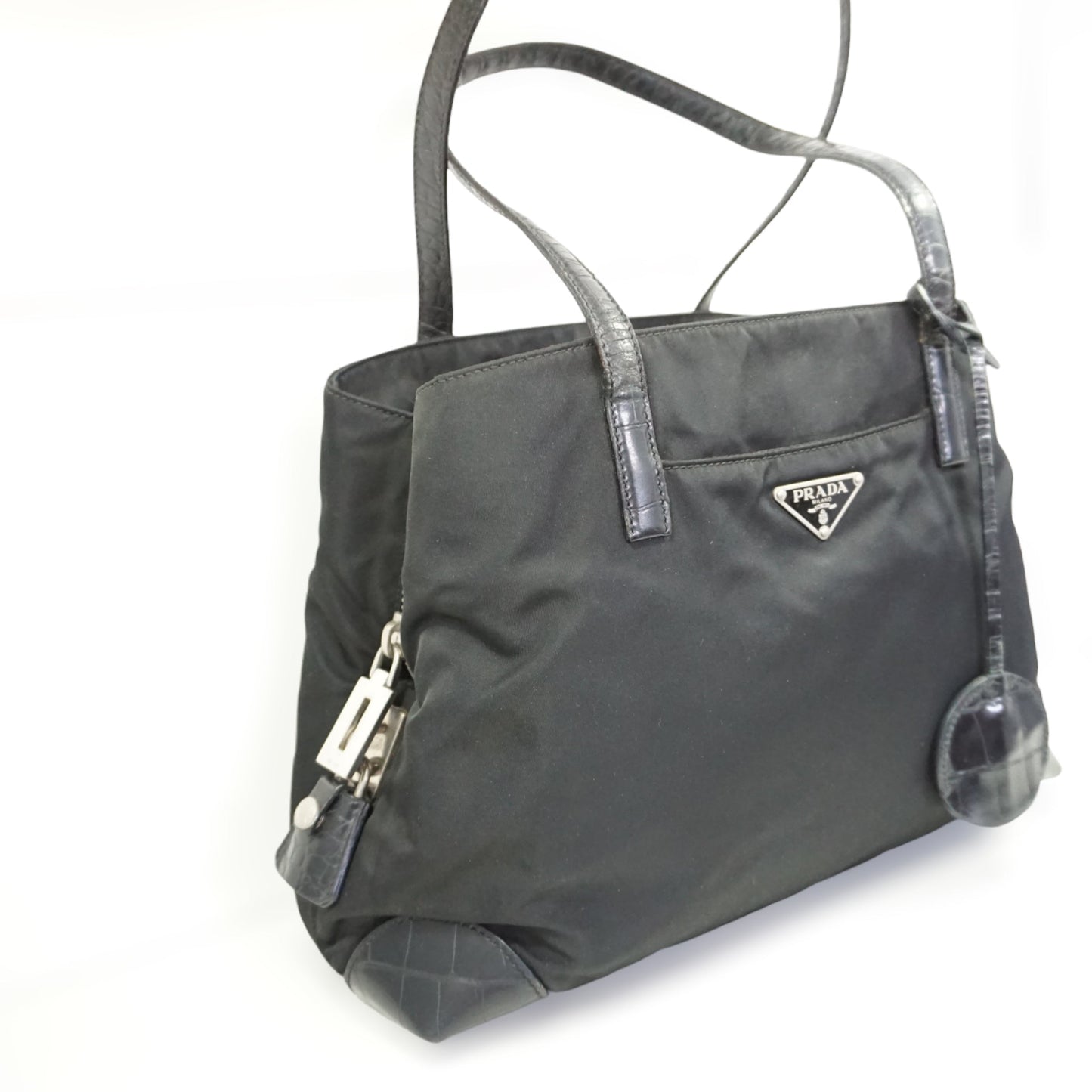 Prada Sort Luxury Handbag Travel Bag Prada Sort Skuldertaske