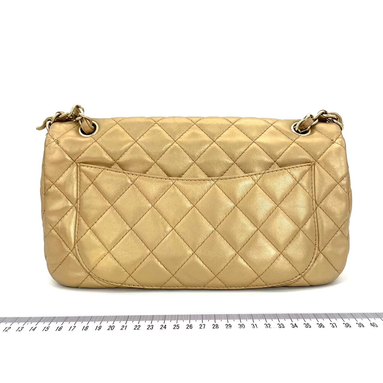 Chanel Timeless Classic Flap Gem CC Turn Gold Lock Handbag