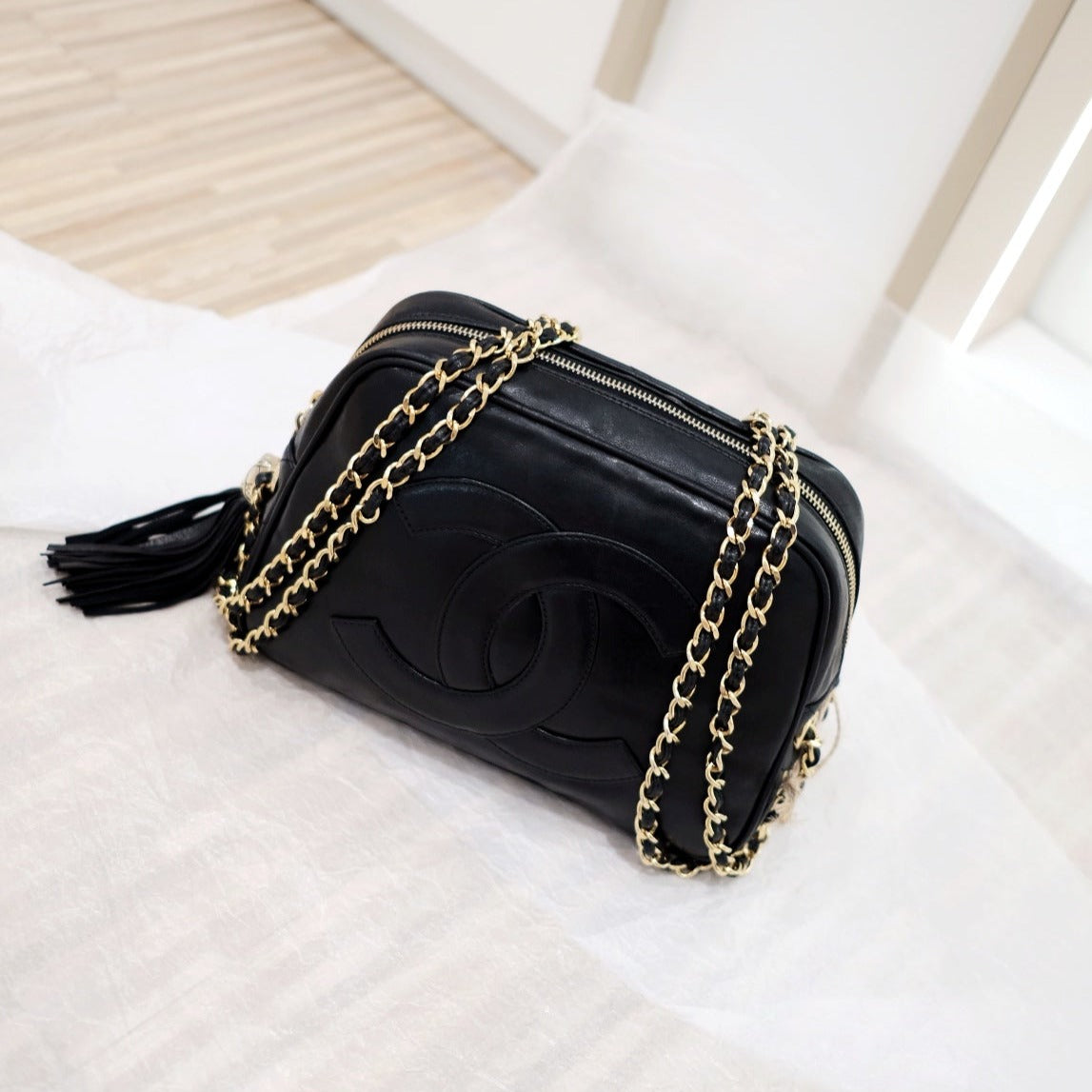 Chanel camera chain bag