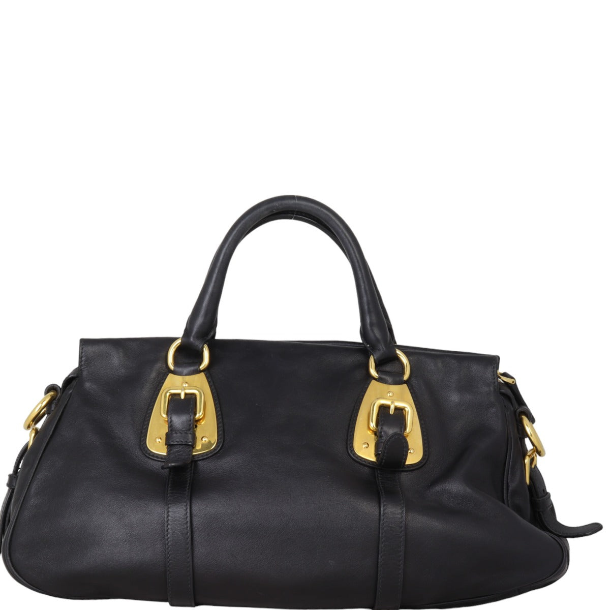 Prada Soft Calf Bauletto Bag Travel Bag