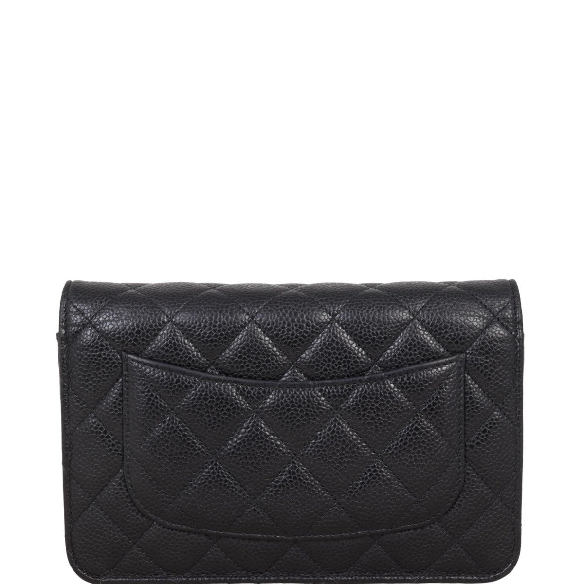 Chanel Classic Wallet on Hardware Handbag Silver Chain