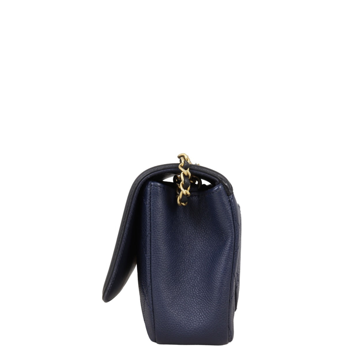 Chanel CC Filigree Bag Blue Small Handbag