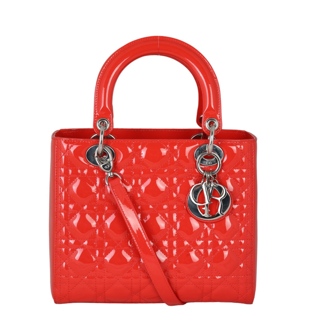 Dior Crossbody Bag Lady 7 Patent Medium Shoulder Bag