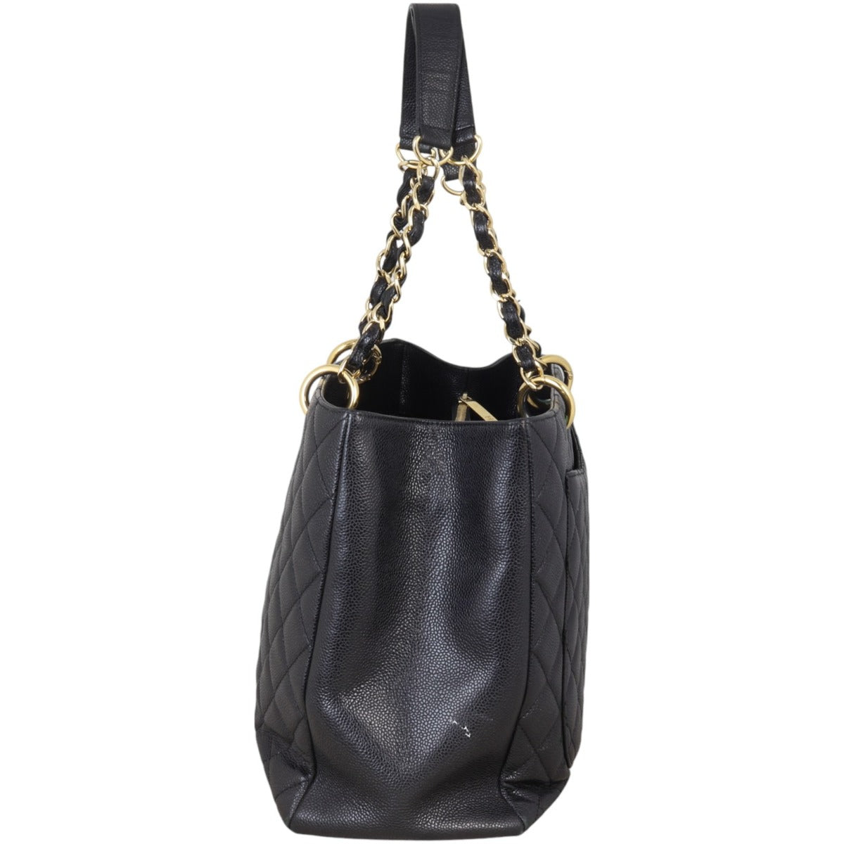 Chanel Grand Shopping Tote XL Quilted Black Shoulder Bag