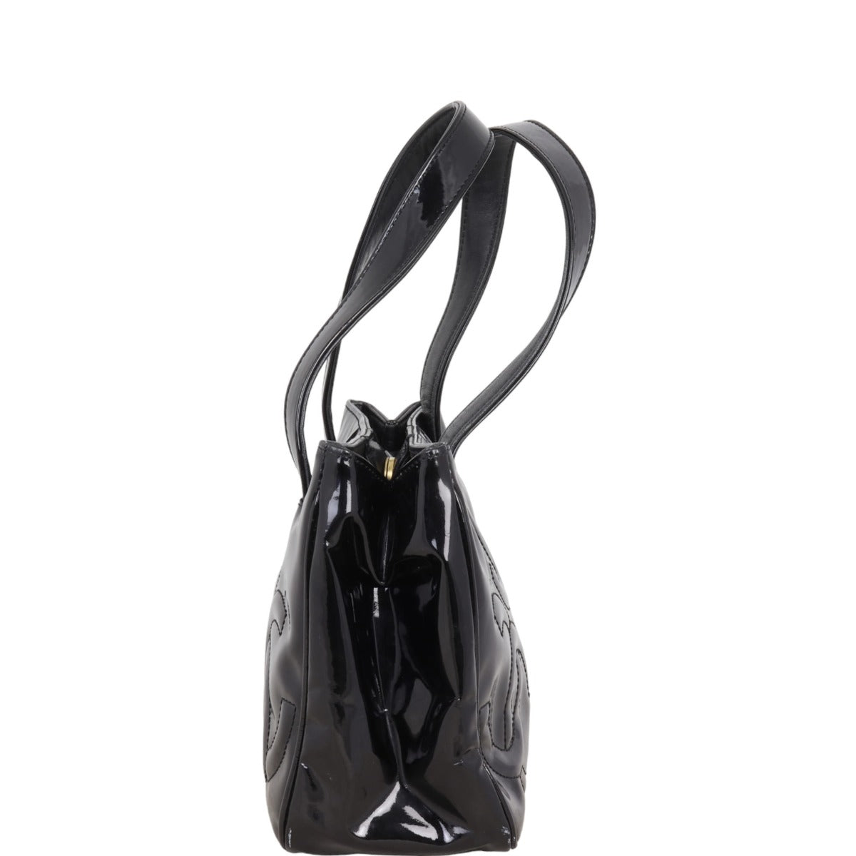 Chanel Triple CC Tote Patent Mini Tote Bag