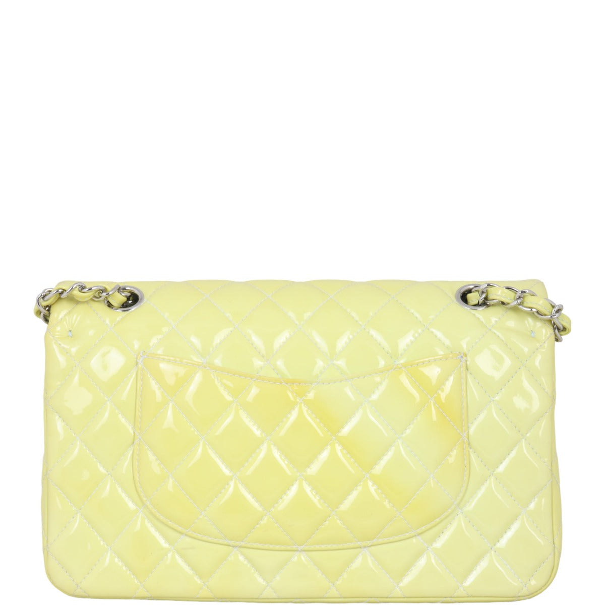 Chanel Classic Double Patent Handbag Medium Flap
