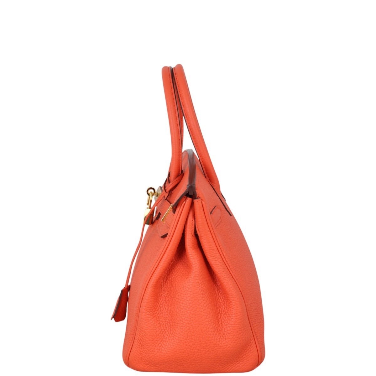 Hermes Birkin Clemence Handbag Travel Bag Poppy 25102024