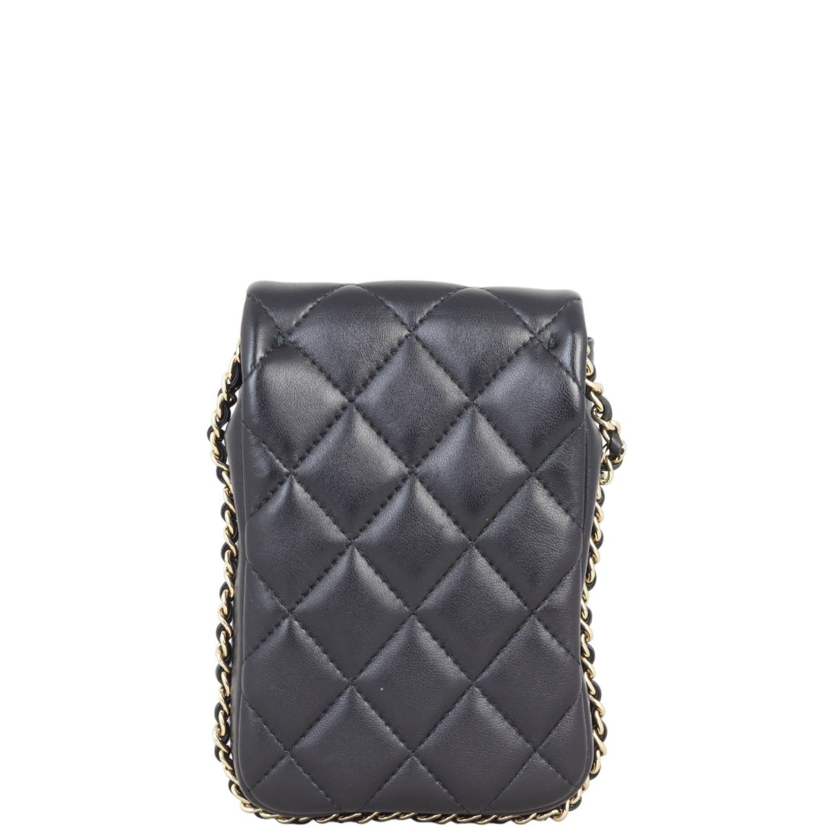 Chanel Phone Holder with Pearl Handbag Chain