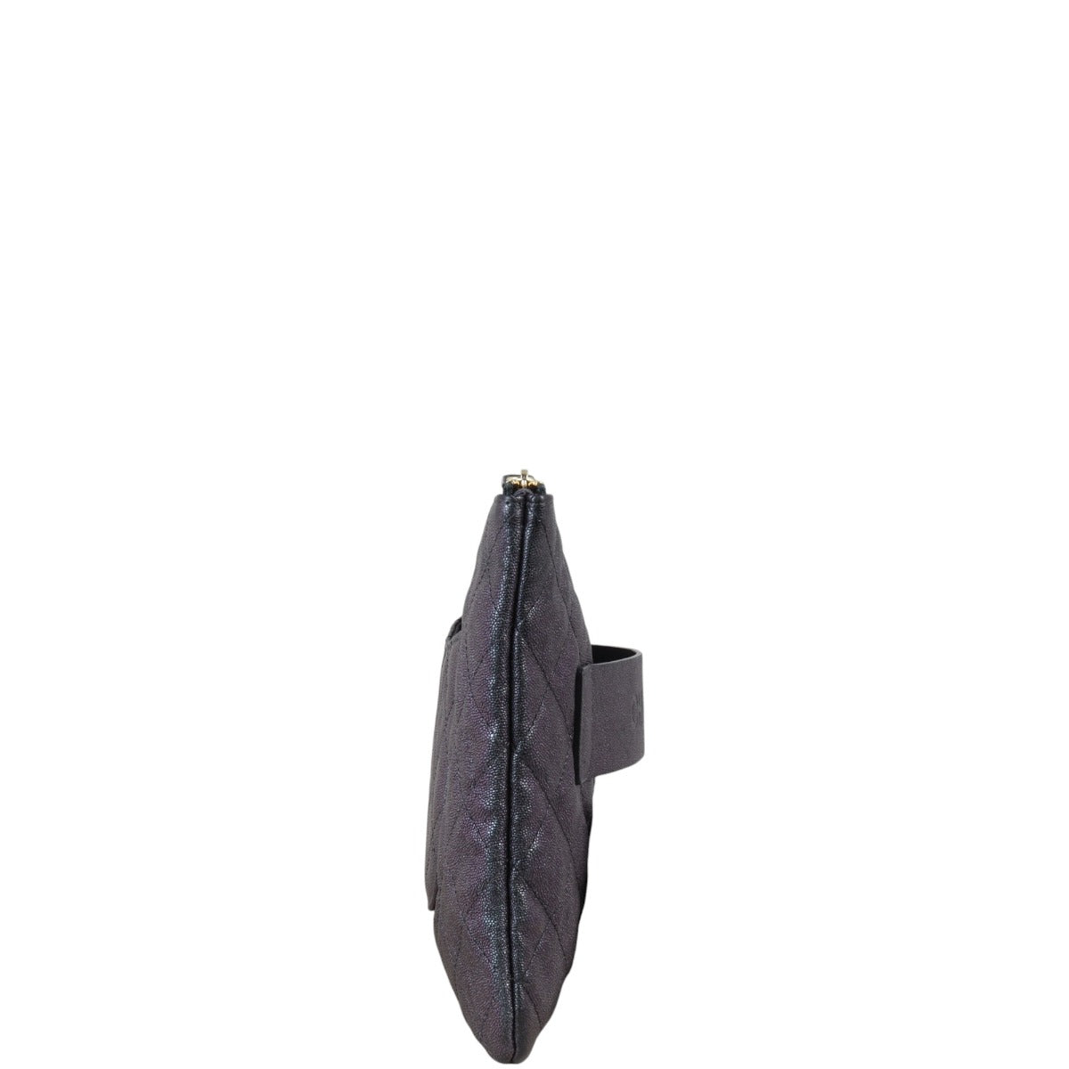Chanel Night by the C Zip Pouch Handbag Black Clutch Bag