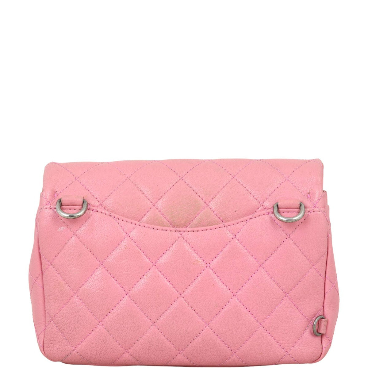 Chanel Double Carry Bag Pink Small Handbag Bag Small03052024