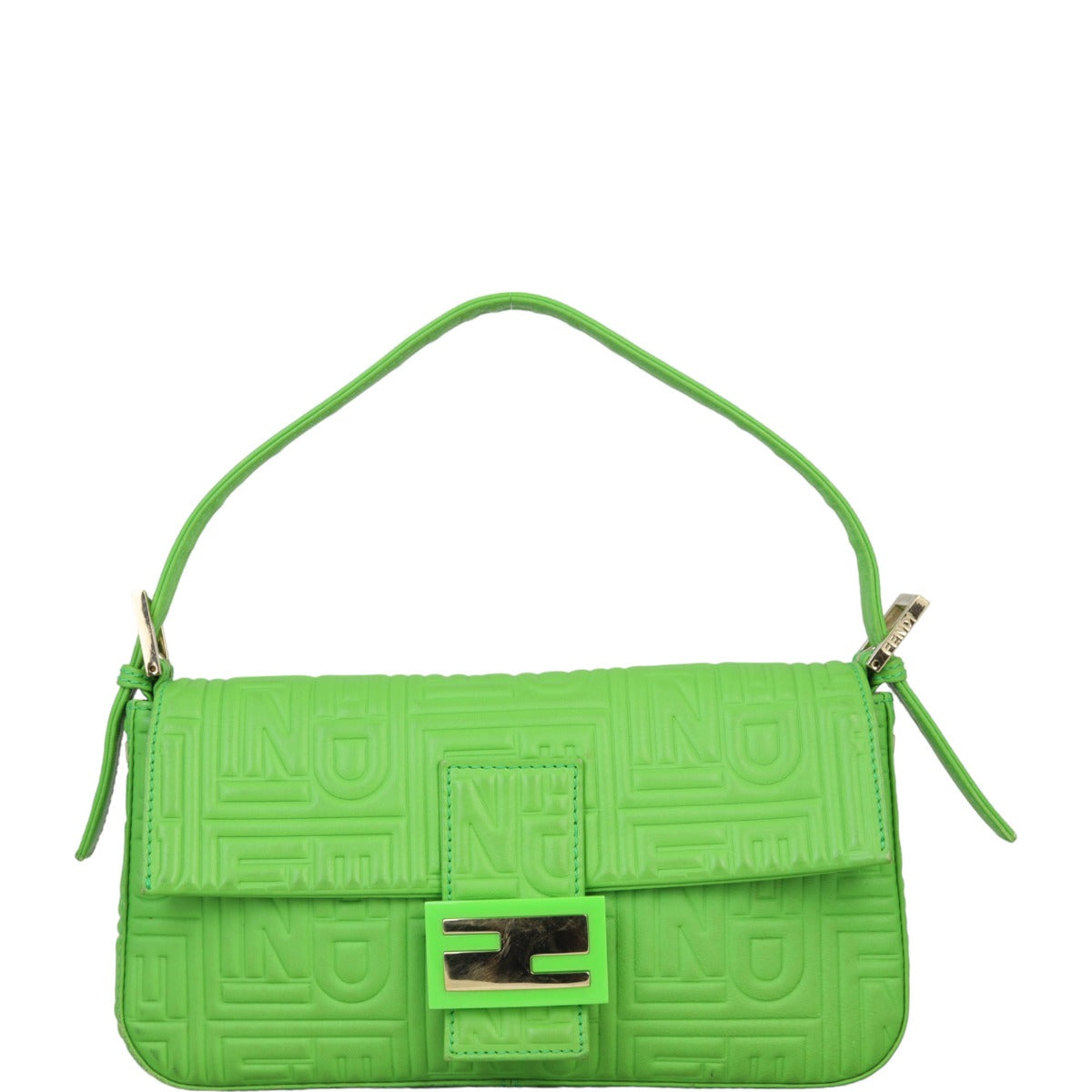 Fendi Handbag Baguette Bag Embossed Shoulder Bag